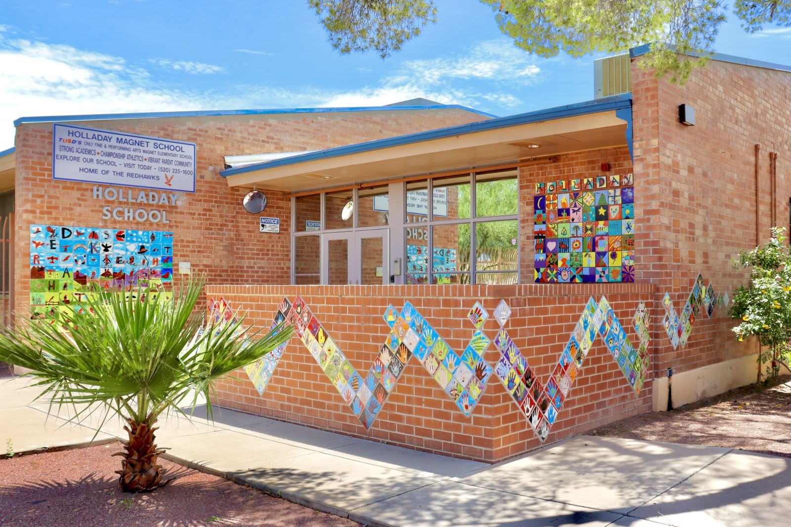 Front Entrance to Holladay.